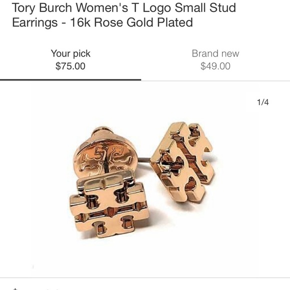 Tory Burch T Logo Small Stud Earrings - 16k gold - Picture 12 of 12